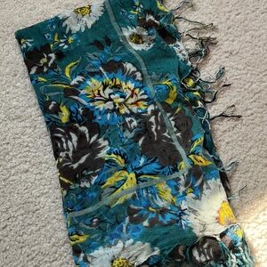 Floral Patterned Scarf